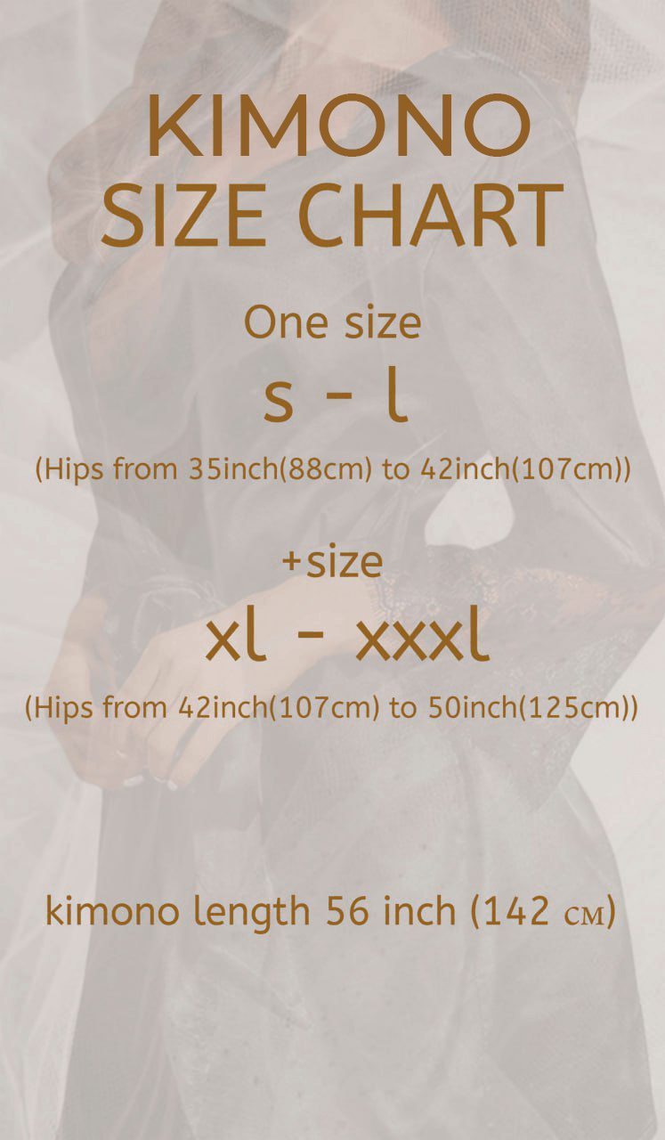 kimono robe sizes