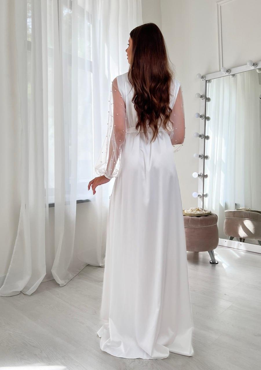 Bride robe for wedding day